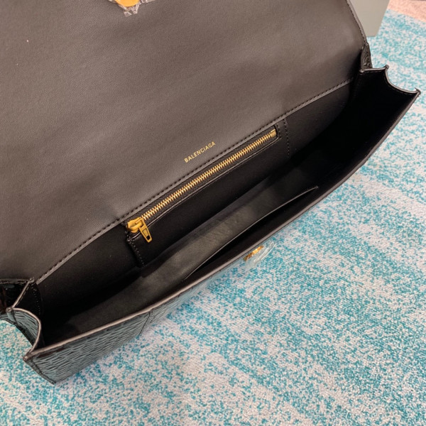 Ba*len*cia*ga  hourglass stretched top handle bag