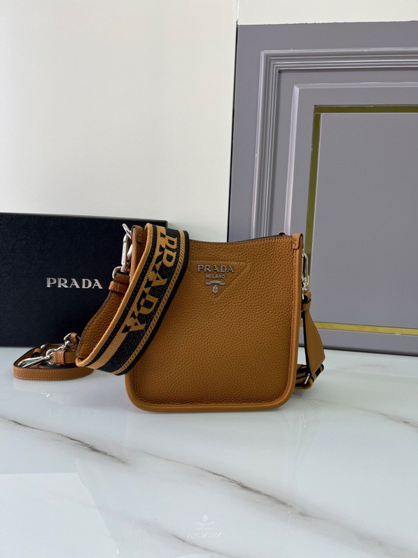 Pra*a leather mini shoulder bag