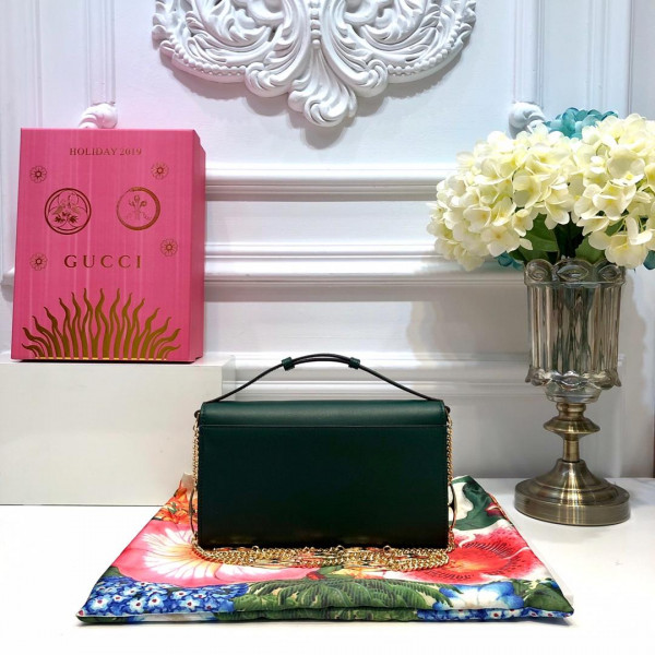 G*u*i zumi smooth leather small shoulder bag