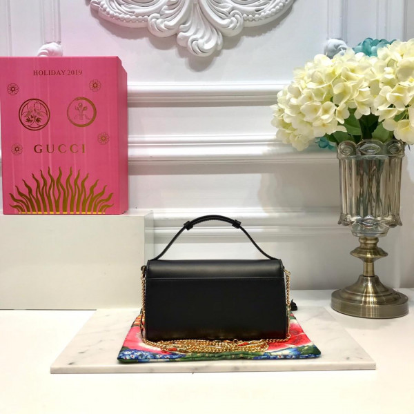 G*u*i zumi smooth leather mini shoulder bag