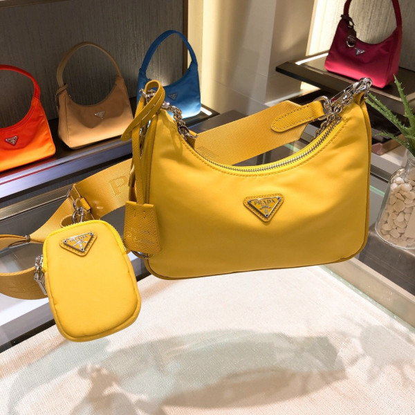 Pra*a nylon hobo bag