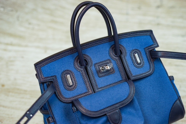 H**mes cargo birkin bag canvas and swift 25