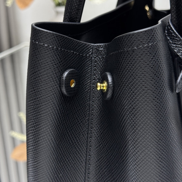 Pra*a small double saffiano leather bag