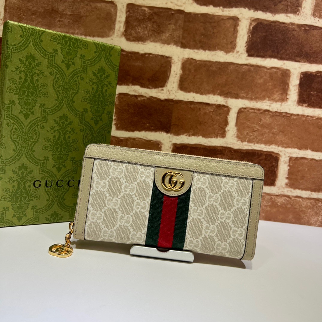 G*u*i ophidia gg zip around wallet