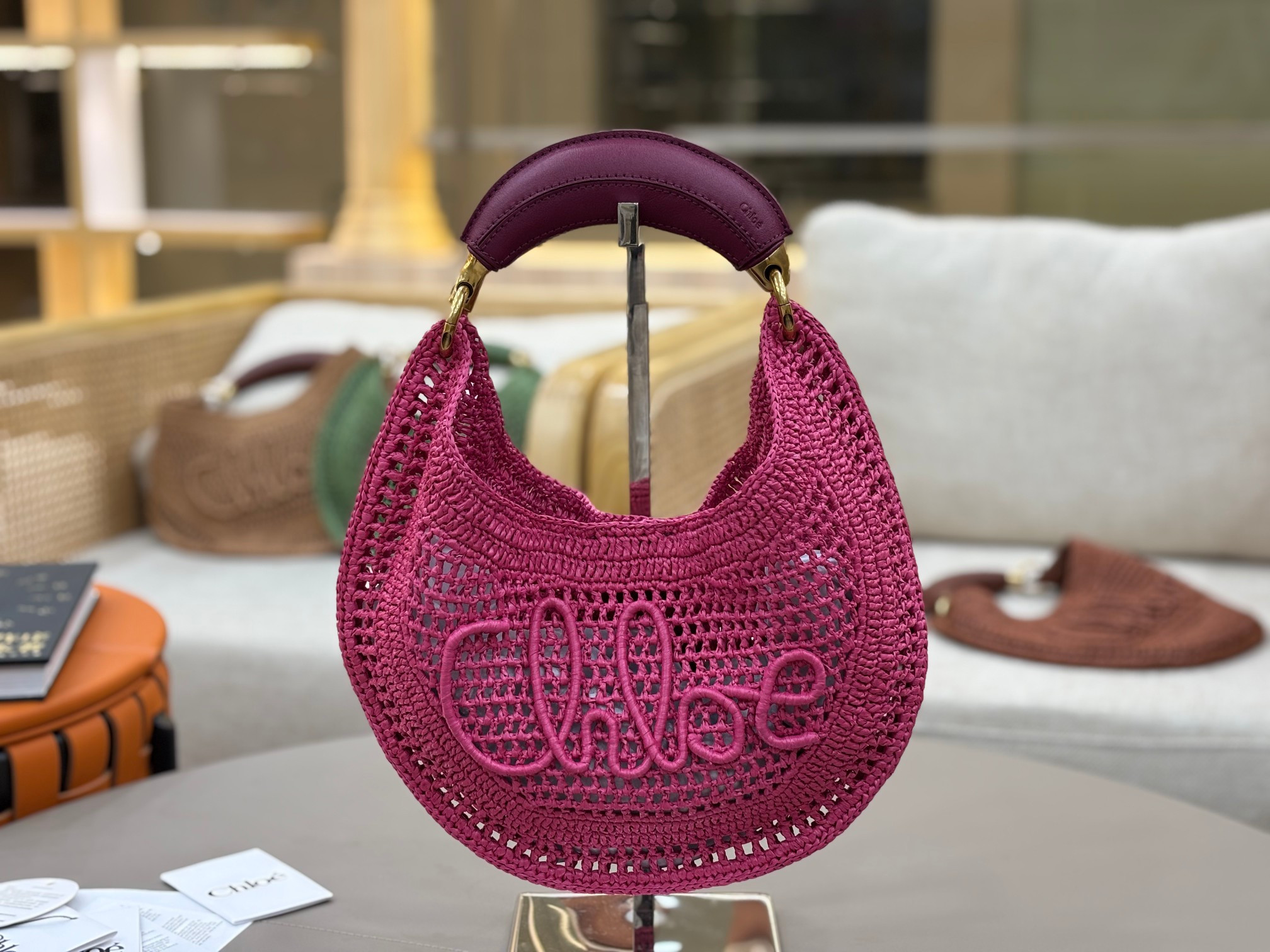 Chloe 25S summer banana hobo bag - 36*21.5*2cm